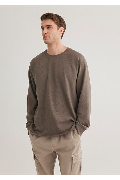 Mavi Long Sleeve Brown T-Shirt Regular Fit / Regular Fit 0612510 -70376