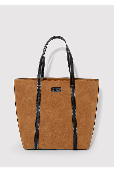 Mavi Faux Suede Brown Shoulder Bag 1912615 -70280