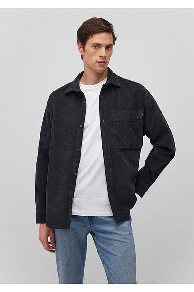 Mavi Cămașă din catifea antracit Loose Fit / Loose Relaxed Fit 0211216 -70087