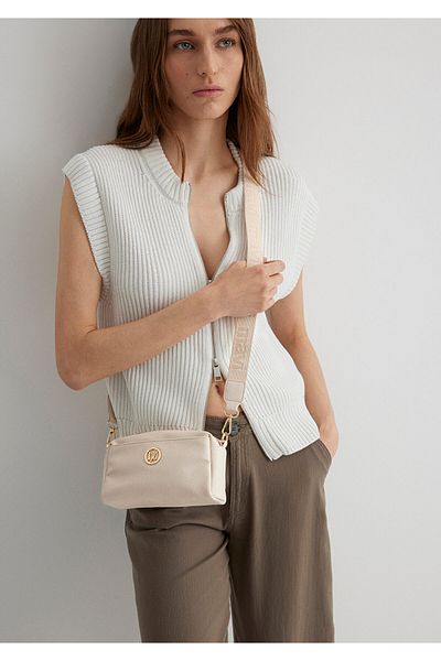 Mavi Beige Crossbody Bag 1912662 -87740