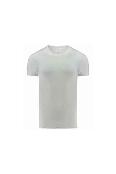 OLYMP Rundhals T-Shirt für Herren in weiß