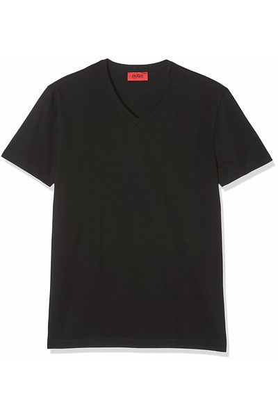 Hugo Boss V-Kragen T-Shirt für Herren in schwarz