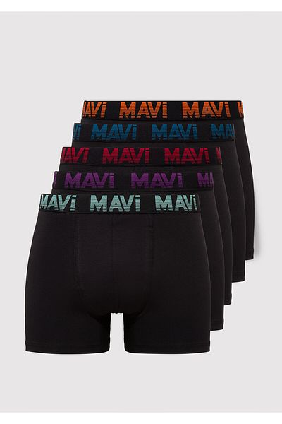 Mavi 5-Piece Black Basic Boxers 0910619 -900