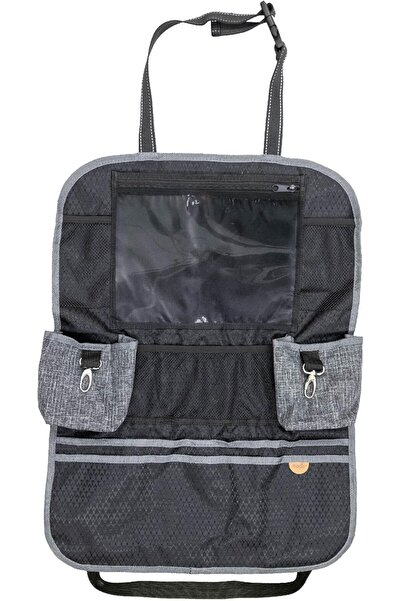 Moon منظم مقعد الطفل الخلفي - مشبك علوي، جيب شفاف للكمبيوتر اللوحي، خطاف جانبي