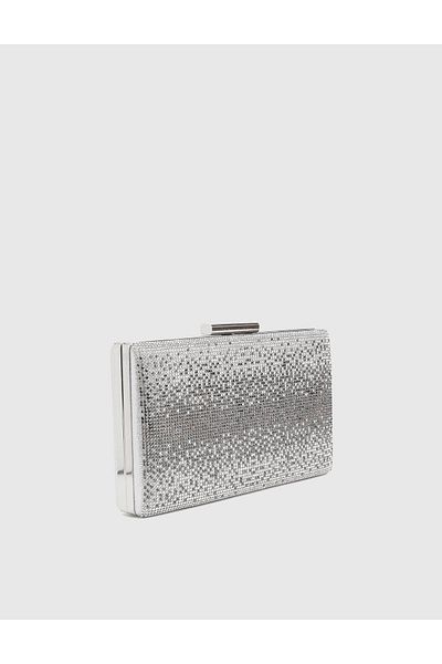İLVİ Nysa Silver Women's Portfolio Bag