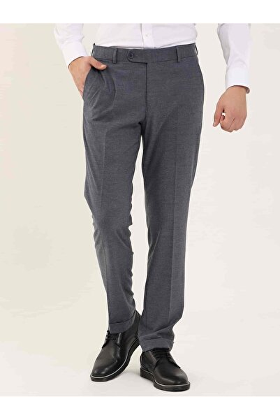 Dufy İndigo Erkek Regular Fit Düz Klasik Pantolon