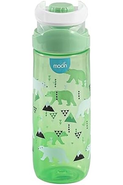 Moon Kids Water Bottle 79x79x232mm 735ml / 25oz-Green