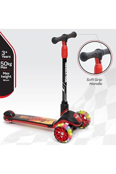 THE MOON Ranger Ride Skate Kids scooter with LED Wheels, Adjustable Handlebar (72-96 cm)- Rear