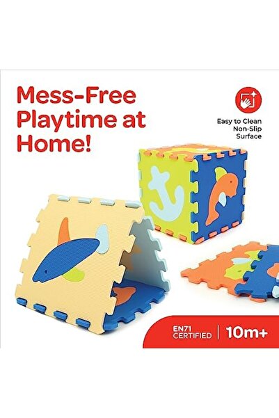 Moon The Moon Brand Kids Puzzle Activity Floor Mat Best Playmat for Cognitive Development, Nonslip Surfac
