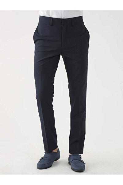Dufy Lacivert Erkek Regular Fit Düz Klasik Pantolon