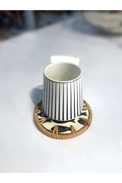 ÇIRPAN EV BALIK DESEN TEKLİ BARDAK ALTLIĞI 10CM