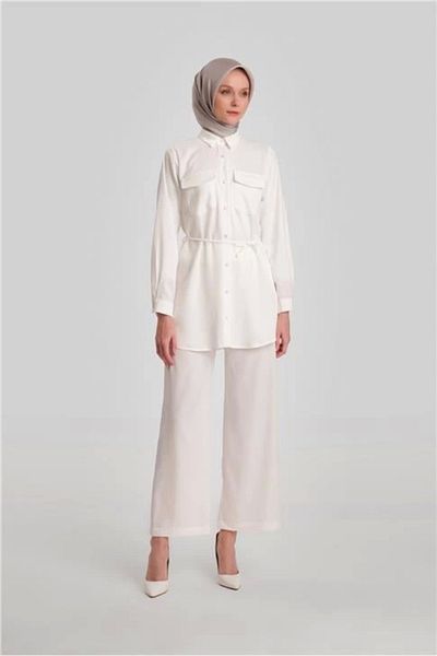Armine Ortd9261 Ecru Suit Set