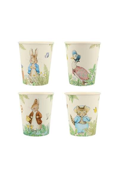 Meri Meri - Peter Rabbit In The Garden Cups - Peter Rabbit Bahçede Bardaklar ...