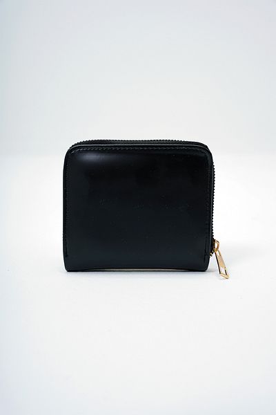 VAGGON Women's Black Synthetic Leather Zipper Card Compartment Stylish Soft Leather Wallet Prmx14083