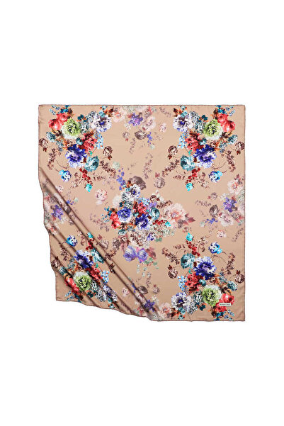 Bursa İpek Μεταξένιο μαντίλι με μοτίβο Camel Begonia