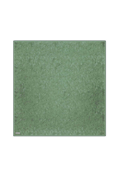 Bursa İpek Πράσινο μεταξωτό μαντίλι Twill - Μοτίβο πινέλου