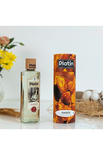 Platin Kolonya & Parfüm Platin Elit Serisi Silindir Kutu Ahşap Kapaklı 80° 25...