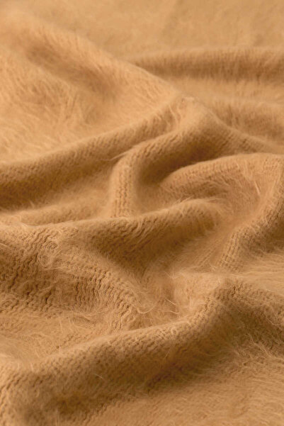Bursa İpek Beige Angora Shawl