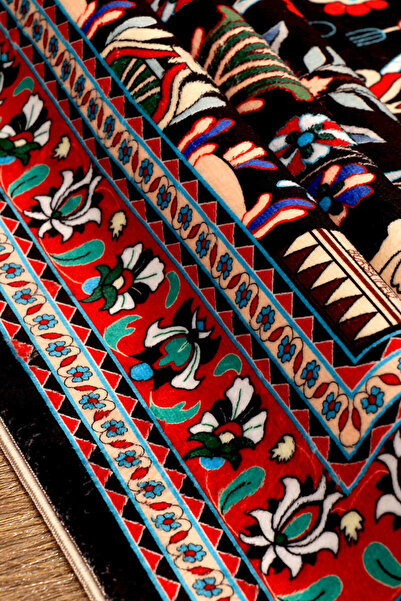 Bursa İpek Чорний бамбуковий килим Seccade