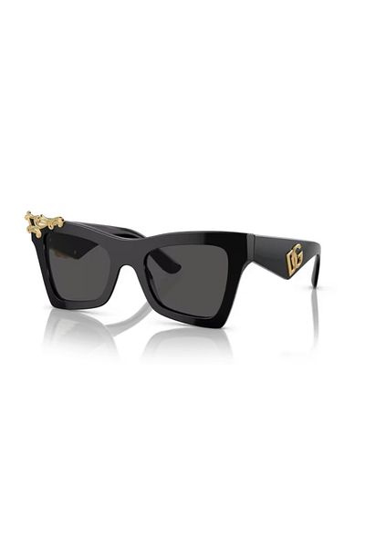 Dolce&Gabbana Dolce & Gabbana Woman Cat Eye Sunglasses- Dg 4434 - Lense Size:51mm - Black