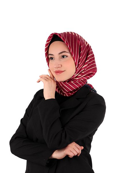 Bursa İpek Cherry Dila Pattern Sura Silk Scarf