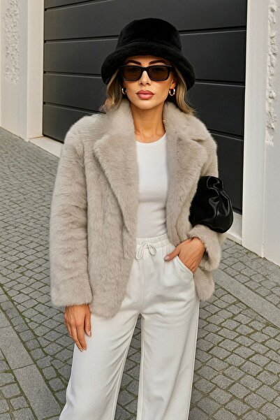 Axesoire 12839-1 Siyah Renk Peluş Bucket Şapka