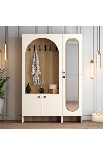 Variant Mobilya Palermo KM Portmanto V109 - Gölge Çizgili Meşe