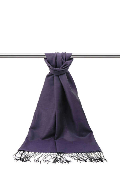 Bursa İpek Μαύρο μωβ μεταξωτό σάλι