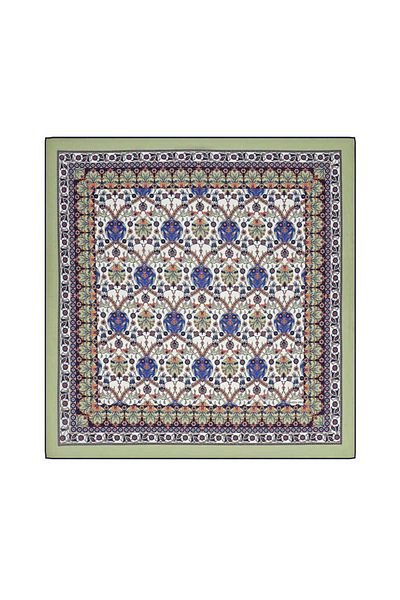 Bursa İpek Tulip Patterned Khaki Soft Scarf