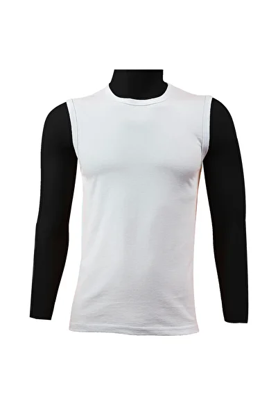 TEXTELO Men's Under Shirt White 100% Cotton Vests Sport -Lounge T-shirt Wide shoulder, Made in Egypt