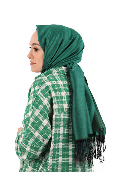 Bursa İpek Μαύρο σμαραγδένιο μεταξωτό σάλι