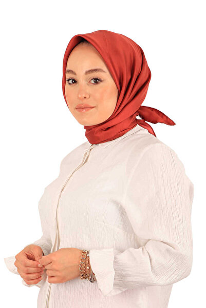 Bursa İpek Μονόχρωμο μεταξωτό μαντίλι από πλακάκι