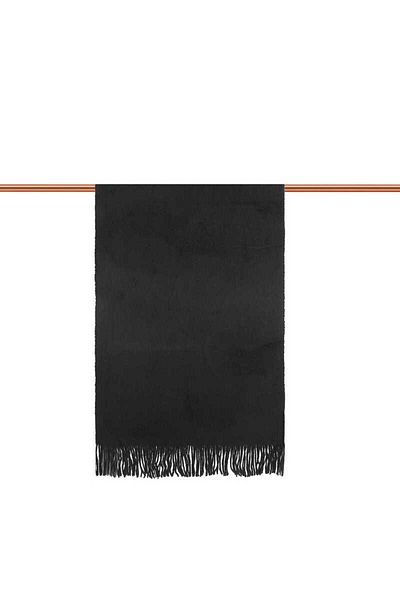 Bursa İpek Black Angora Shawl