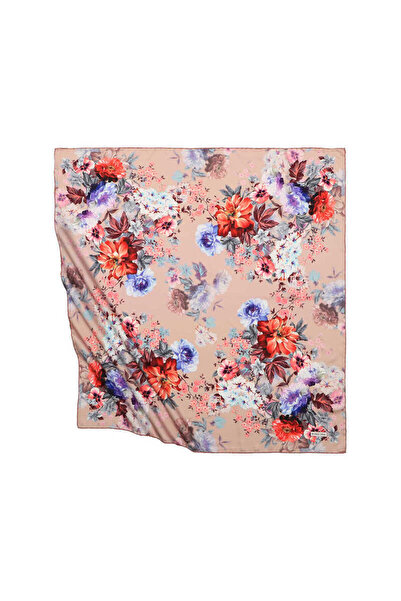 Bursa İpek Μεταξένιο μαντίλι με μοτίβο σολομού Fulya