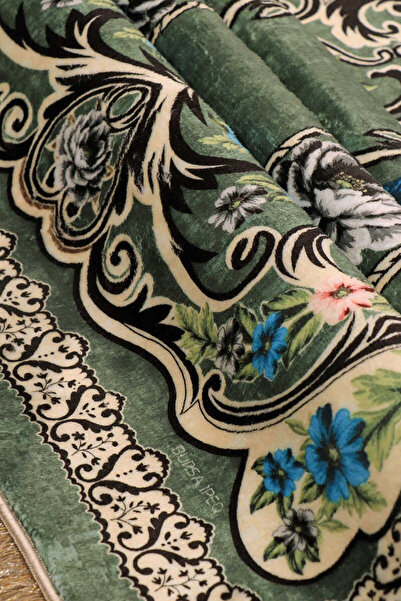 Bursa İpek Зелений бамбуковий килим Seccade