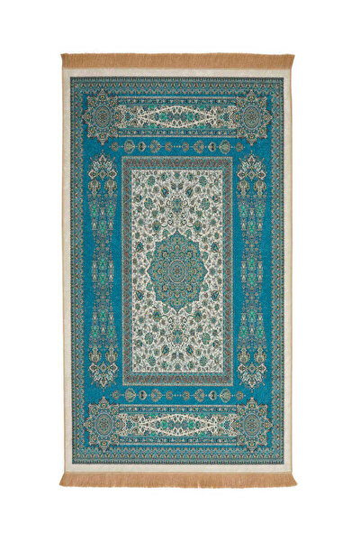 Bursa İpek Χαλί προσευχής πράσινο βελούδινο