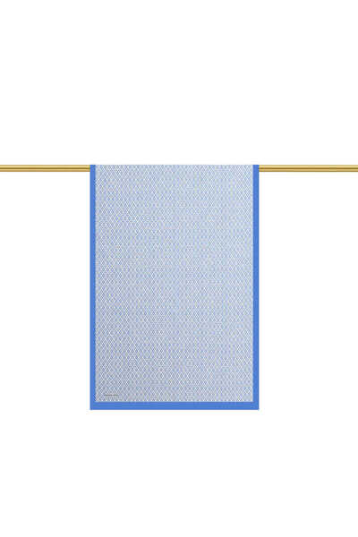 Bursa İpek Індиго Петік Десен Твіл Шовковий Шаль