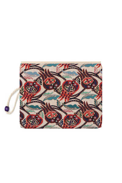 Bursa İpek حقيبة يد منسوجة بنمط توليب اللبلاب