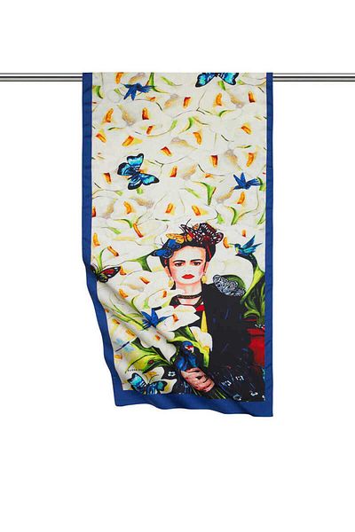 Bursa İpek White Frida Silky Scarf