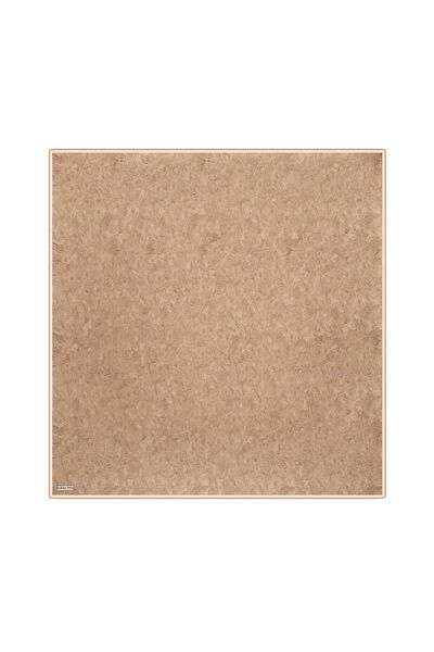 Bursa İpek Twill Silk Scarf - Mink Brush Pattern