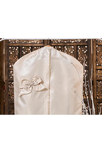 Dantelux Şantuk Fionklu Çeyizlik Elbise Kılıfı (Gamboç) Kahve - 95x60 cm