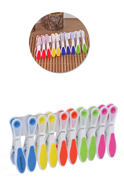 SPRENDA Silikon Iz Yapmayan Mandal 12 Adet