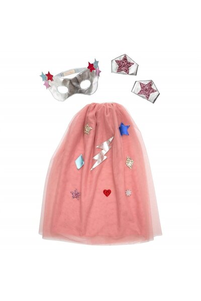 Meri Meri - Superhero Cape Dress-Up - Pelerinli Süper Kahraman Elbise Kiti