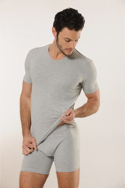 Hmd 702 3-Pack Cotton V-Neck Men's Undershirt - Gray