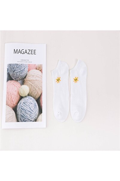 WHORTHY SOCKS Комплект от 5 дамски цветни забавни бели ботуши чорапи