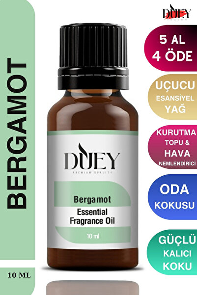 DUEY Bergamot Uçucu Yağ Buhurdanlık Yağı Difüzör Esansı Oda Kokusu Esansı Hav...