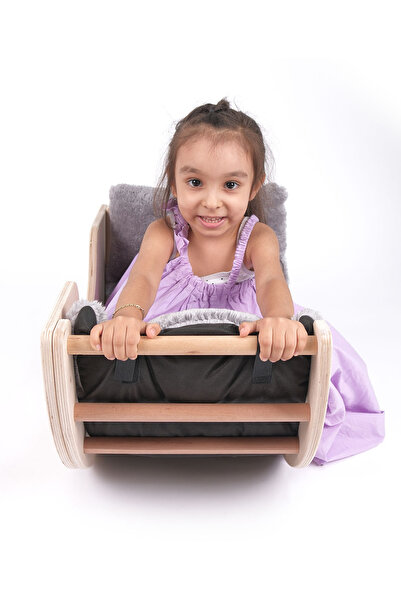 ROZİTOYS Pikler Doğal Ahşap Montessori Motor Gelişim Halkası, Çok Fonksiyonlu Eğitim Oyuncağı