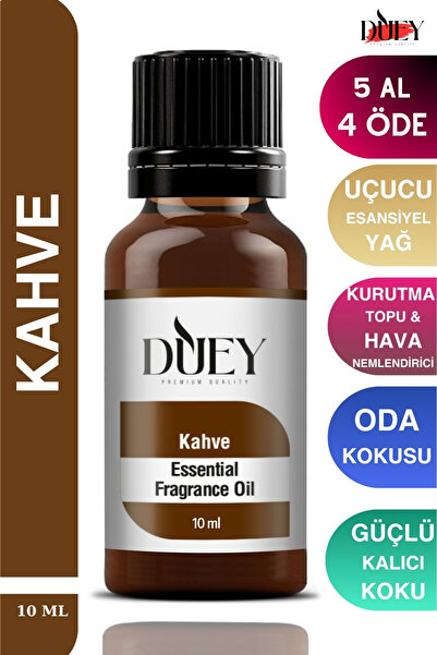 DUEY Kahve Uçucu Yağ Buhurdanlık Yağı Difüzör Esansı Oda Kokusu Esansı Hava Nemlendirici Esans