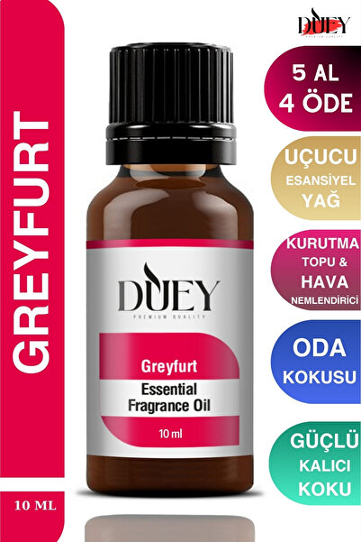 DUEY Greyfurt Uçucu Yağ Buhurdanlık Yağı Difüzör Esansı Oda Kokusu Esansı Hav...