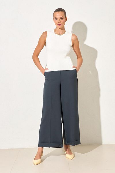Setre Ecru Crew Neck Knitwear - 0 Sleeves